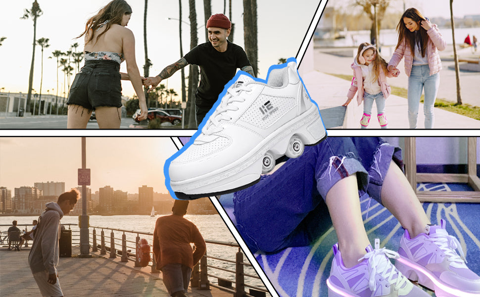 Bkolouuoe Roller Skate Sneakers for Women Breathable Palestine